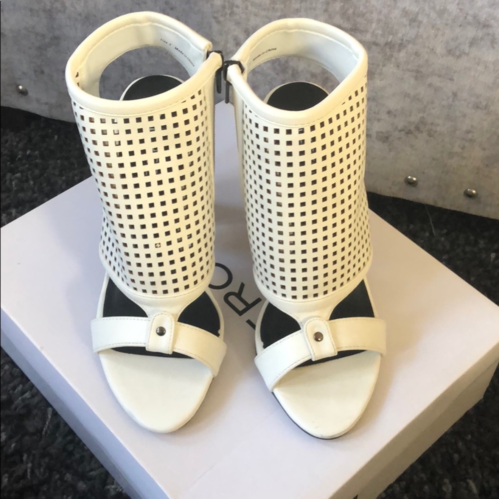 White Caged Wedges